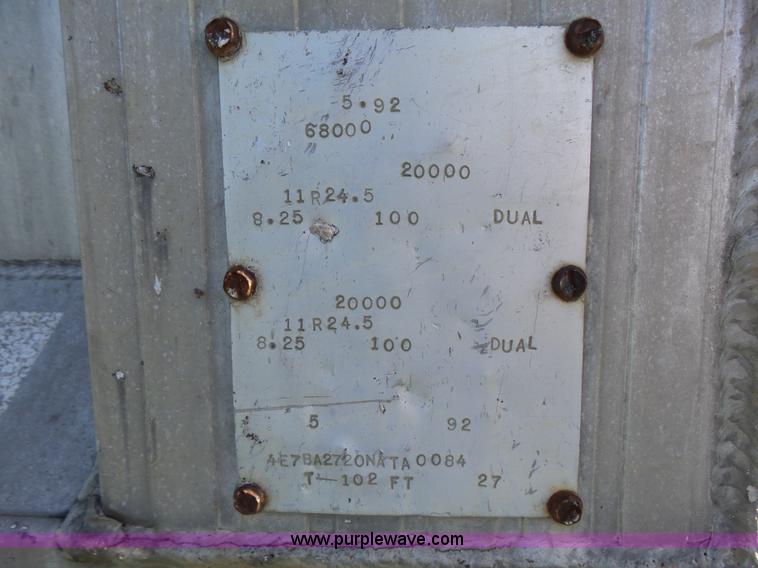 image for item K3158 1992 End dump trailer