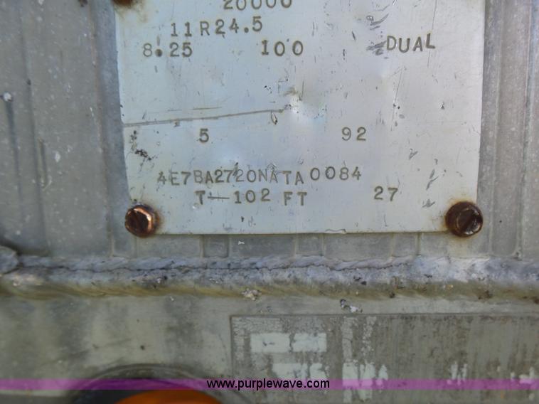 image for item K3158 1992 End dump trailer