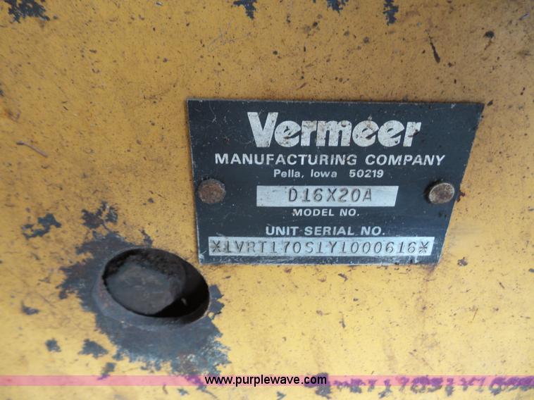 image for item K3553 Vermeer D16X20A Navigator directional drill