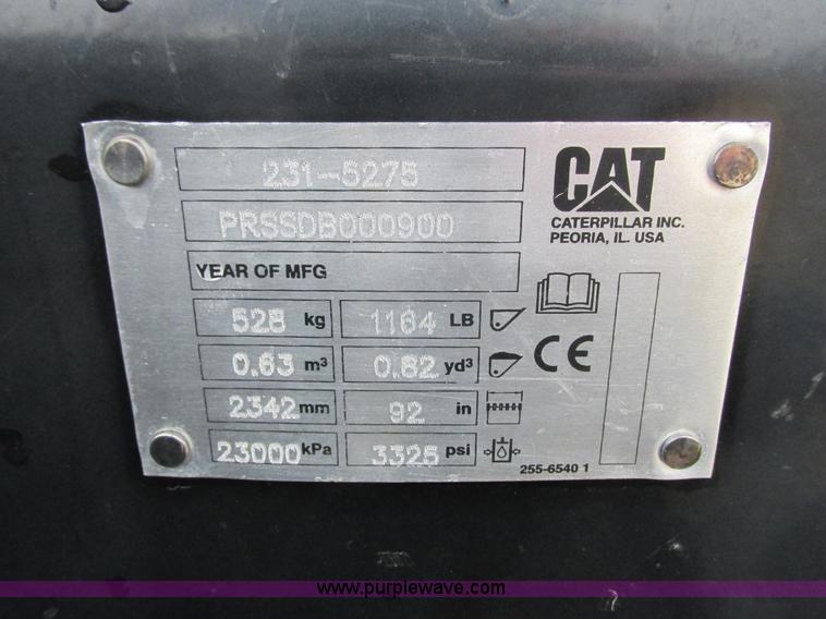 image for item K4161 Caterpillar 231-5275 six-way skid steer dozer blade