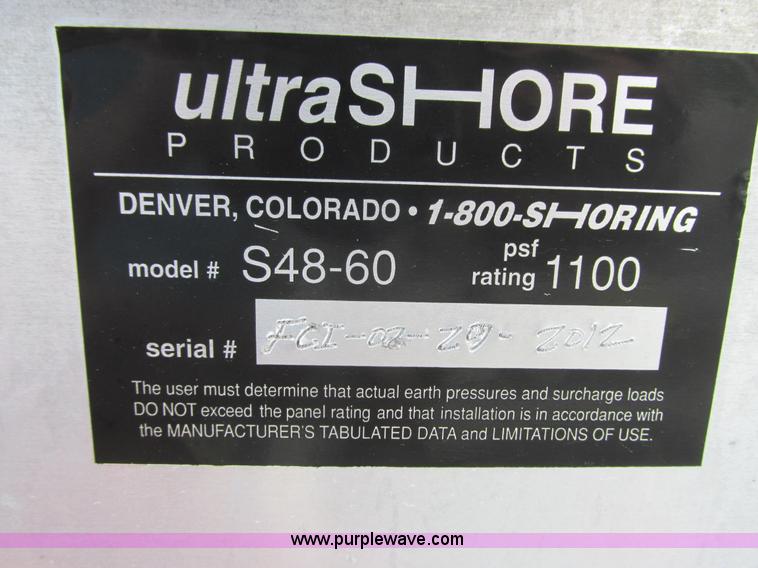 image for item K4162 2012 Ultra-Shore 548-60 trench box