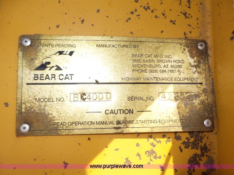 image for item K8473 Bear Cat BC400D pot hole patcher