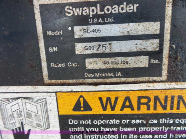 image for item L3517 SwapLoader SL-405 hook body truck bed