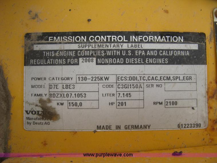 image for item L3856 2008 Volvo L110F wheel loader