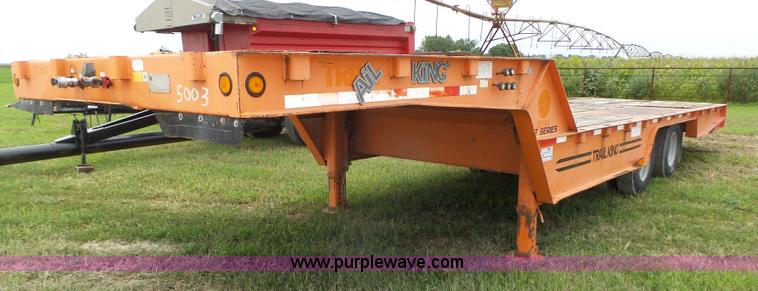 image for item L3999 1997 Trail King TK60HT-322 drop deck equipment trailer