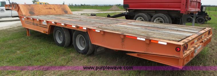 image for item L3999 1997 Trail King TK60HT-322 drop deck equipment trailer