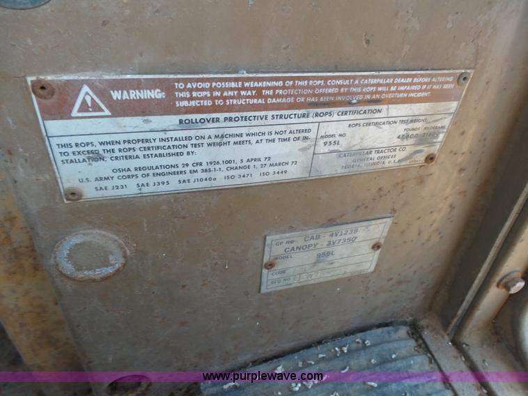 image for item L4018 1980 Caterpillar 955L track loader