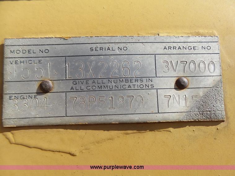 image for item L4018 1980 Caterpillar 955L track loader