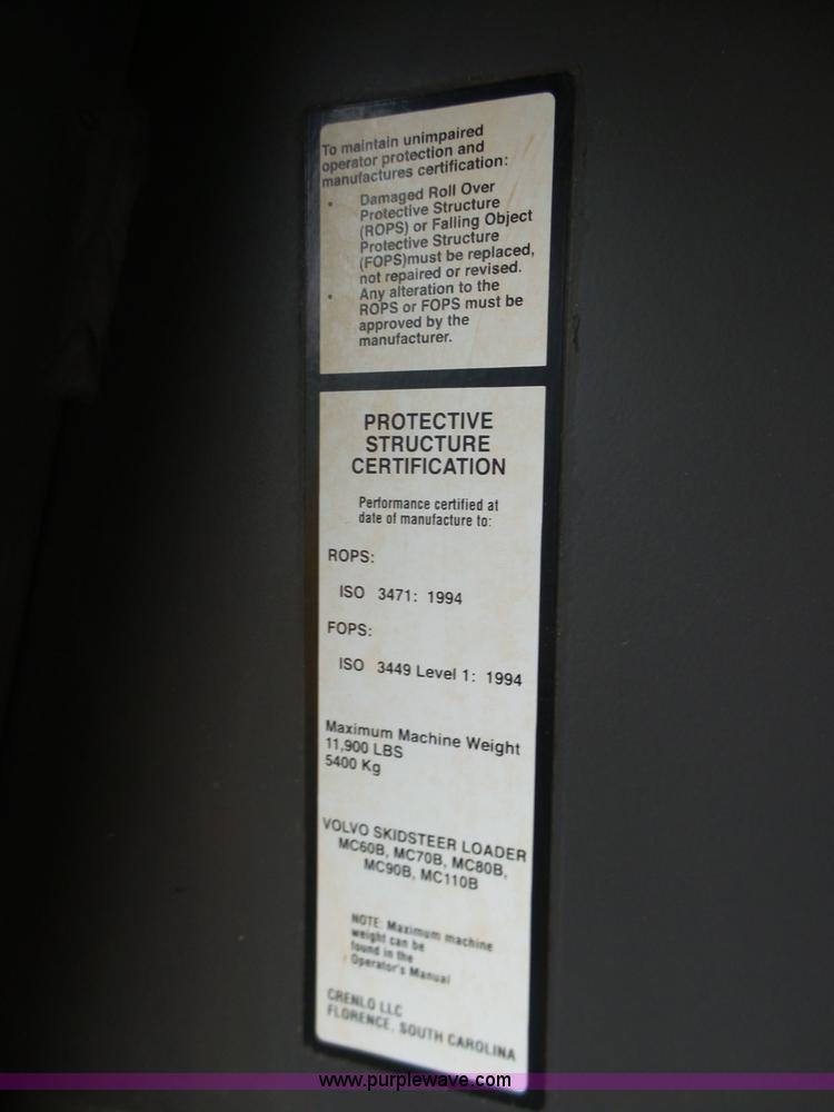 image for item L4039 2006 Volvo MC80B skid steer