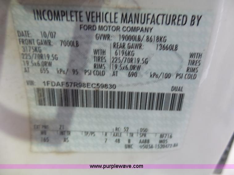 image for item L7078 2008 Ford F550 Super Duty XL bucket truck