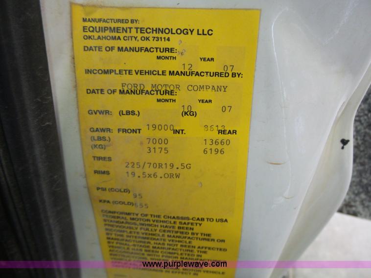 image for item L7078 2008 Ford F550 Super Duty XL bucket truck