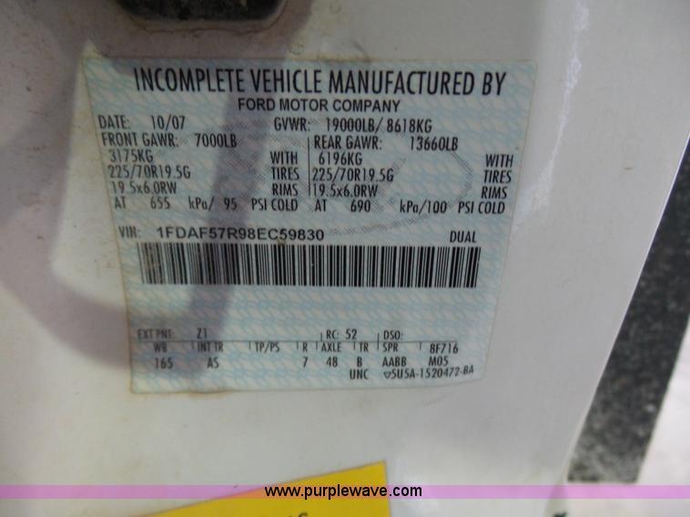 image for item L7078 2008 Ford F550 Super Duty XL bucket truck