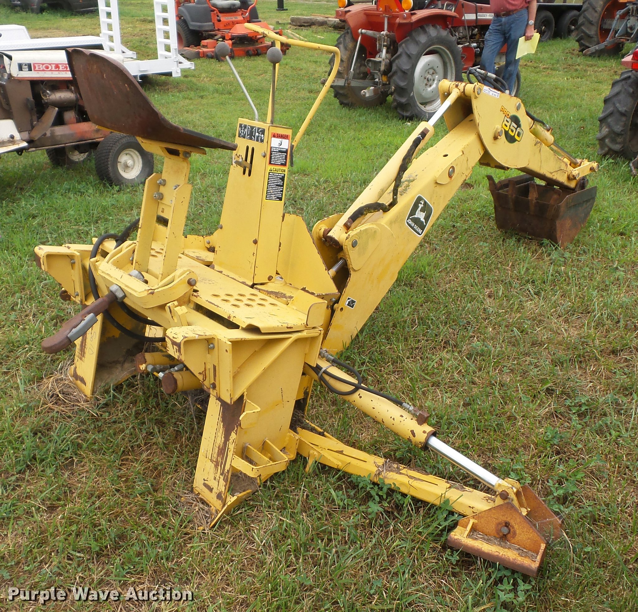 John Deere Pro 850 skid steer backhoe in Leeton, MO Item BK9625 sold