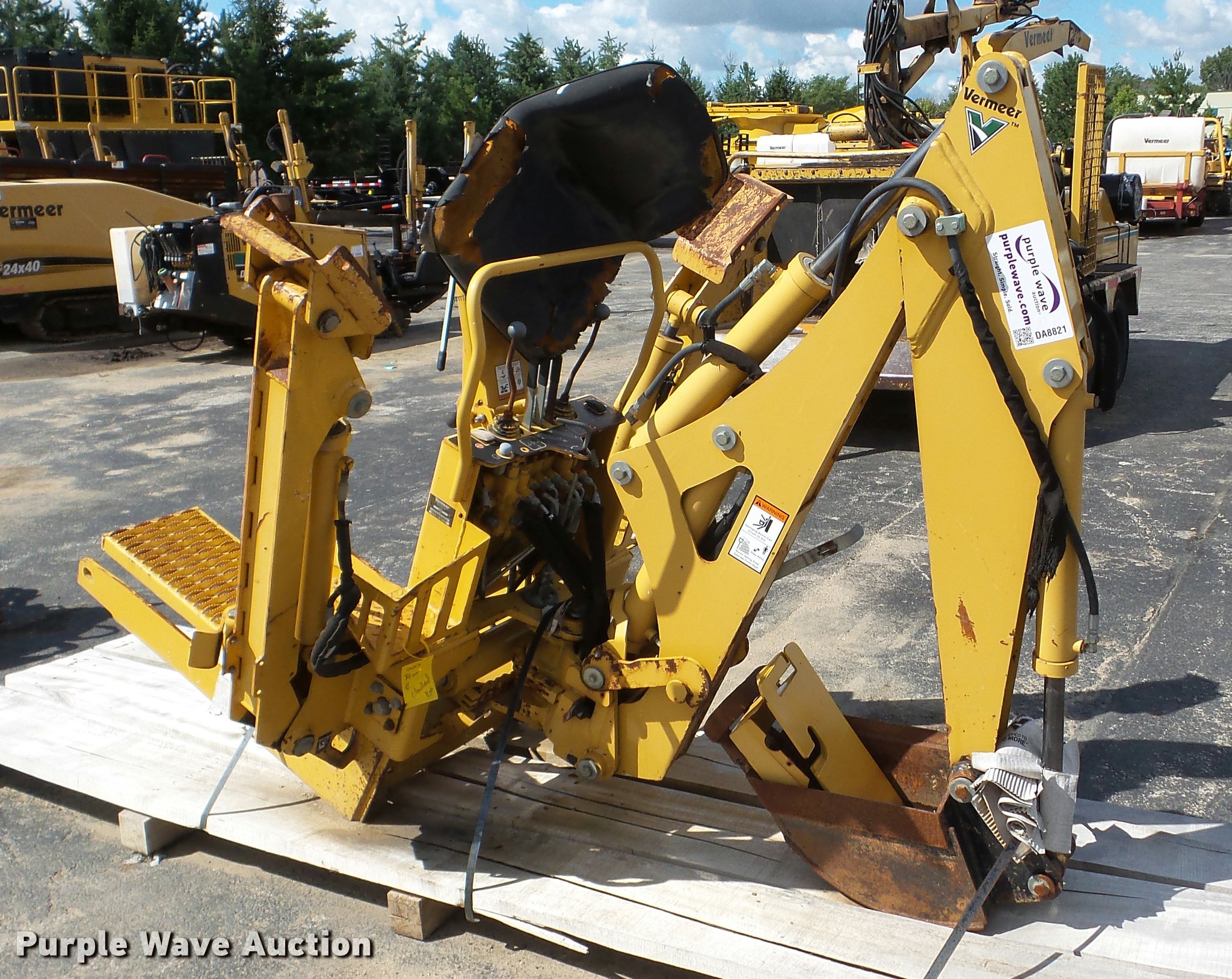 Vermeer B450 trencher backhoe attachment in Aurora, IL Item DA8821