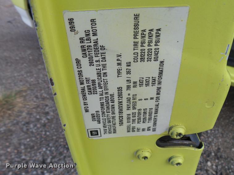 image for item L2539 1997 Chevrolet Blazer SUV