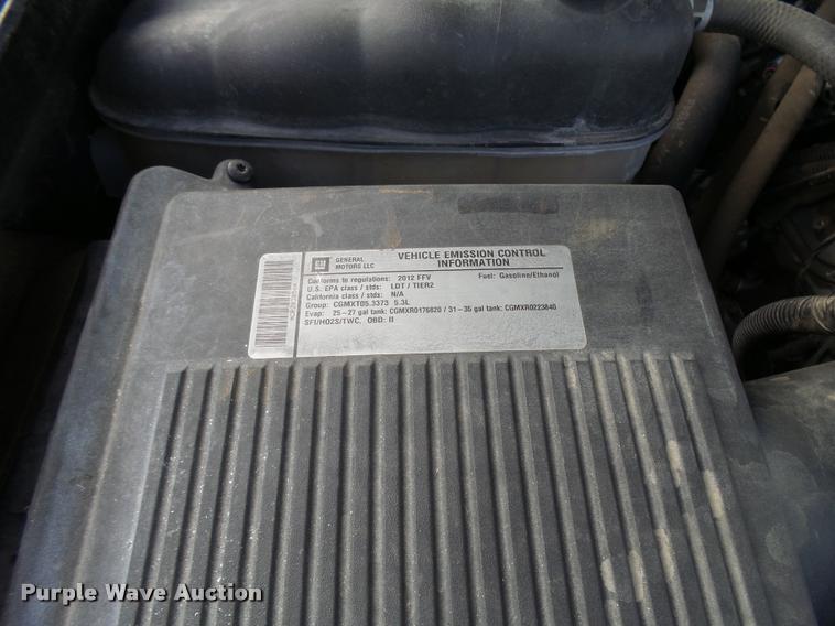 image for item L2540 2012 Chevrolet Tahoe Police SUV