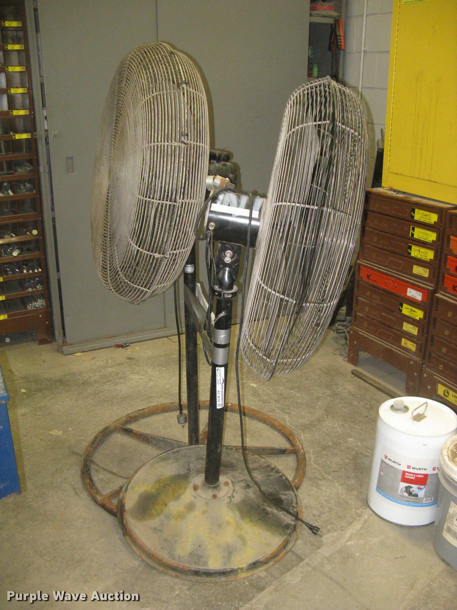 (2) Dayton pedestal fans in Wichita, KS Item AS9679 sold Purple Wave