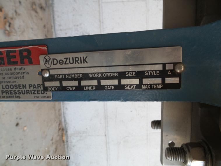 image for item CD9038 (2) DeZurik hand wheel actuated valves