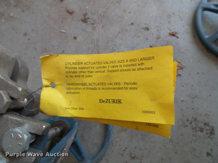 image for item CD9038 (2) DeZurik hand wheel actuated valves