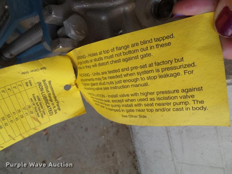 image for item CD9038 (2) DeZurik hand wheel actuated valves