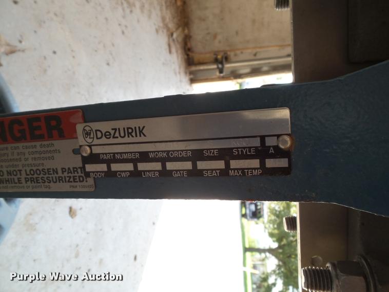 image for item CD9038 (2) DeZurik hand wheel actuated valves