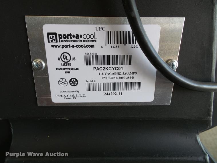 image for item CD9044 Port-A-Cool Cyclone 3000 cooling unit