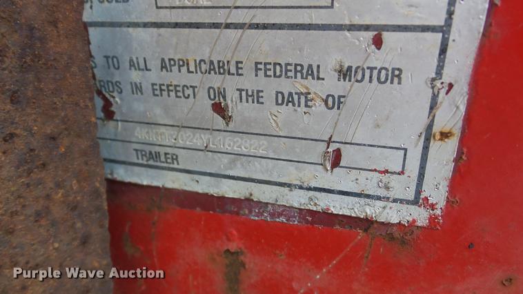 image for item DA2828 2000 Towmaster T40T Tiltmaster trailer