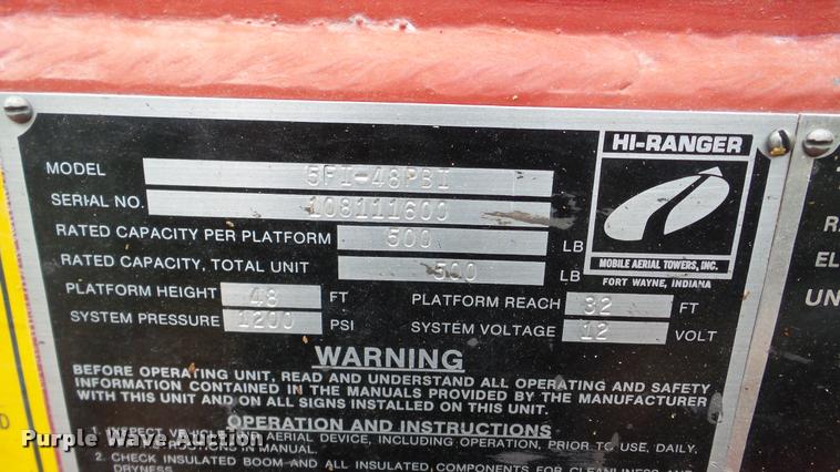 image for item DA8849 1980 Ford 600 bucket truck