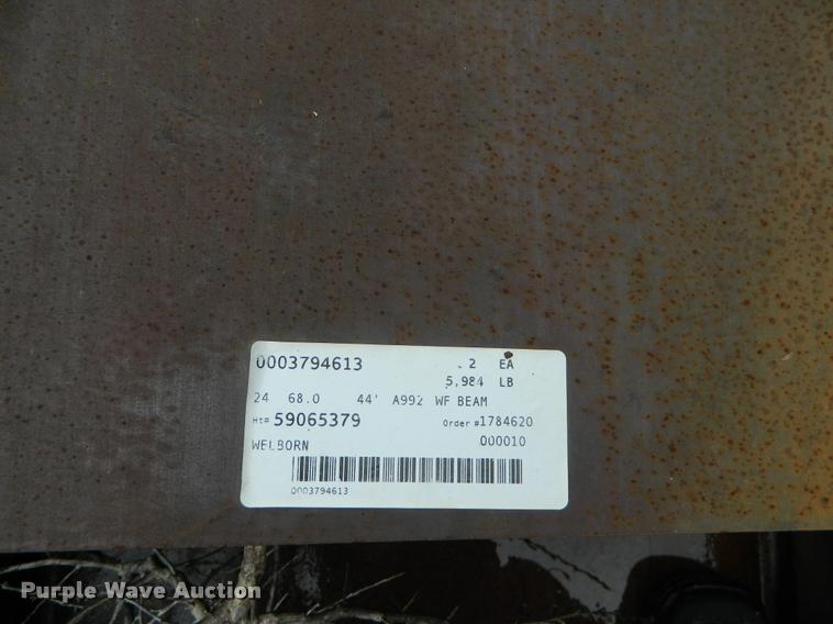 image for item J5092 (5) 44' steel bridge stringers