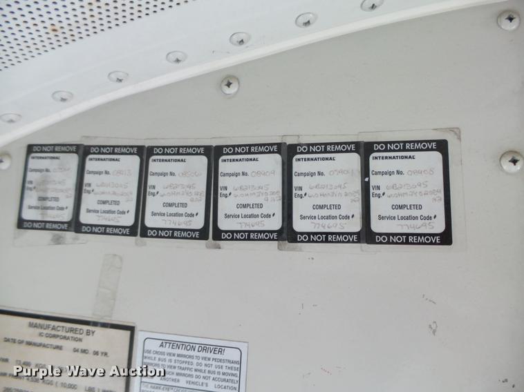 image for item K2096 2006 International CE school bus