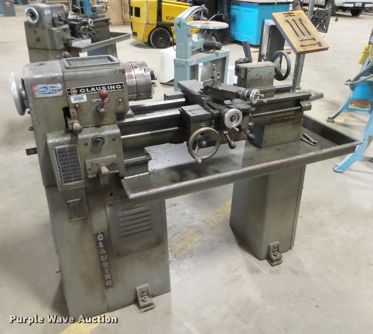 Clausing metal lathe in Des Moines, IA Item K2111 sold Purple Wave