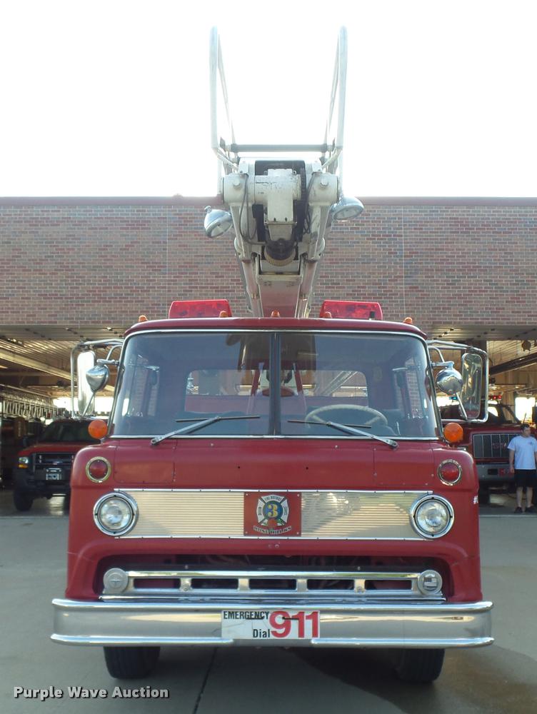 image for item K3078 1973 Ford Quint B5042 Snorkel ladder fire truck