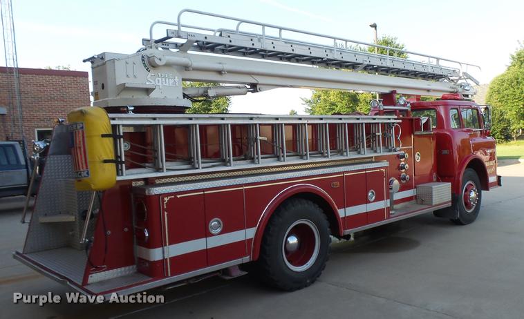 image for item K3078 1973 Ford Quint B5042 Snorkel ladder fire truck