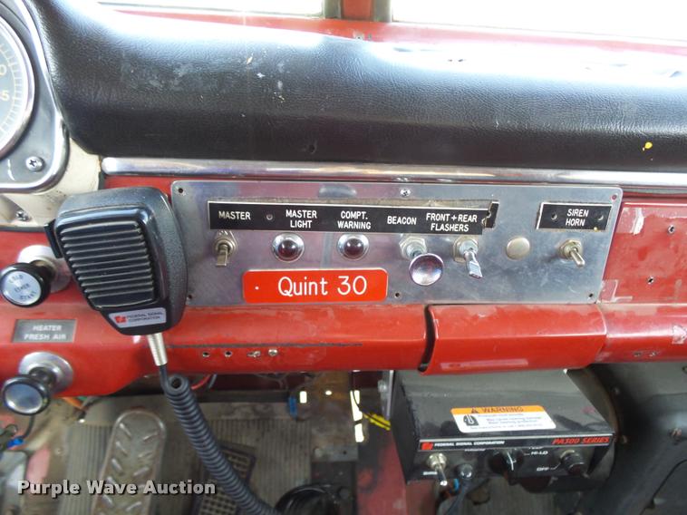 image for item K3078 1973 Ford Quint B5042 Snorkel ladder fire truck