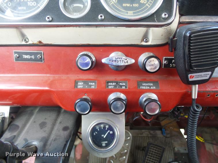 image for item K3078 1973 Ford Quint B5042 Snorkel ladder fire truck