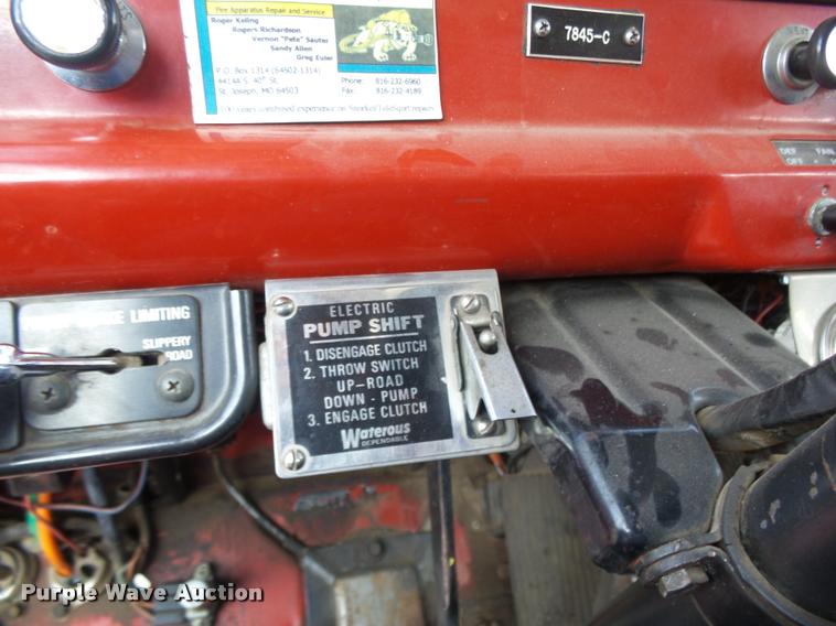 image for item K3078 1973 Ford Quint B5042 Snorkel ladder fire truck