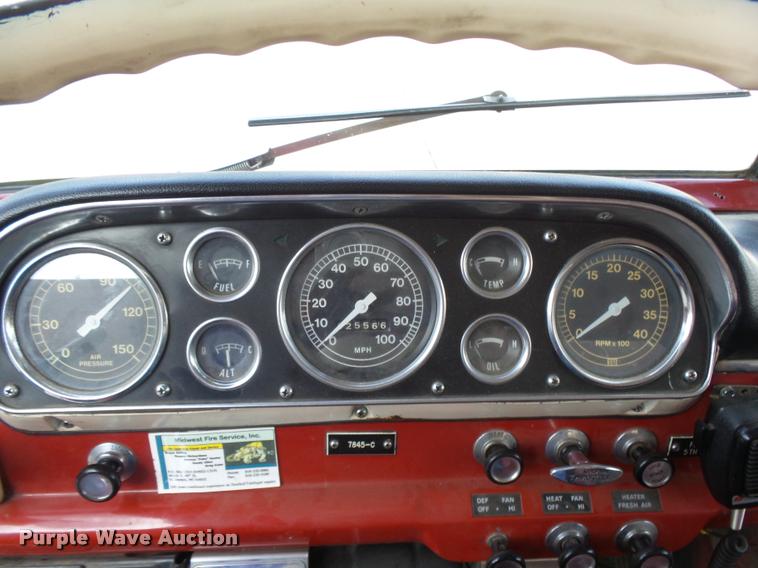 image for item K3078 1973 Ford Quint B5042 Snorkel ladder fire truck