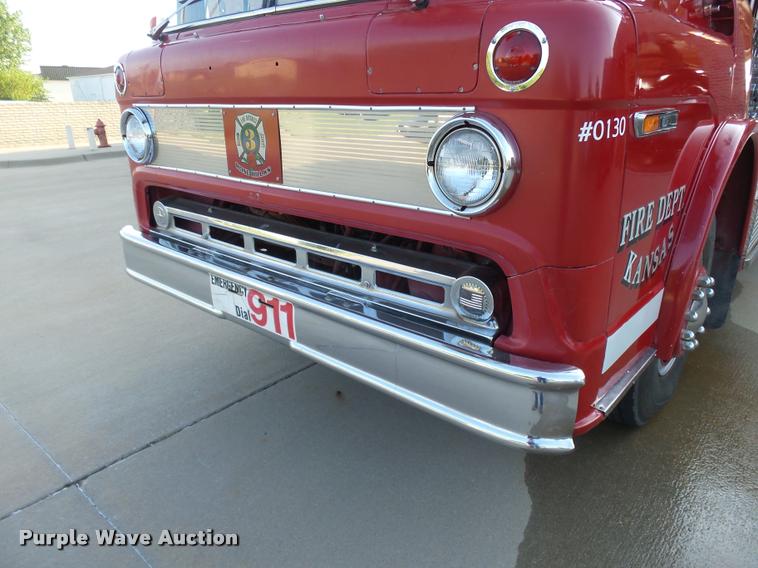 image for item K3078 1973 Ford Quint B5042 Snorkel ladder fire truck