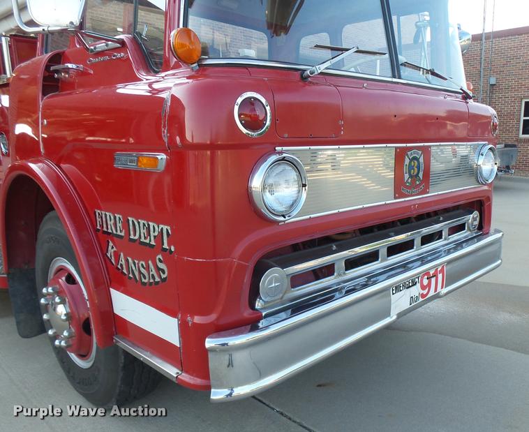 image for item K3078 1973 Ford Quint B5042 Snorkel ladder fire truck