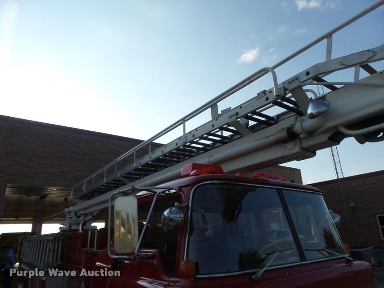 image for item K3078 1973 Ford Quint B5042 Snorkel ladder fire truck