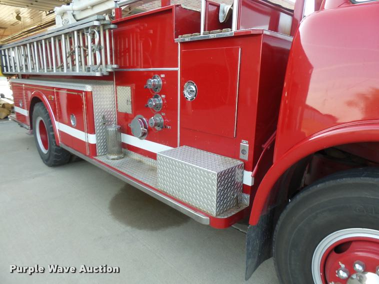 image for item K3078 1973 Ford Quint B5042 Snorkel ladder fire truck