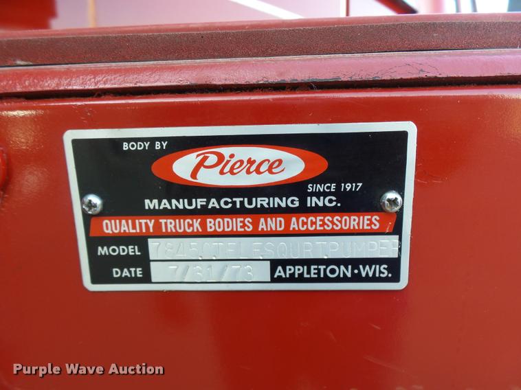 image for item K3078 1973 Ford Quint B5042 Snorkel ladder fire truck