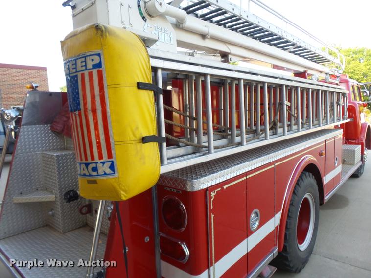 image for item K3078 1973 Ford Quint B5042 Snorkel ladder fire truck