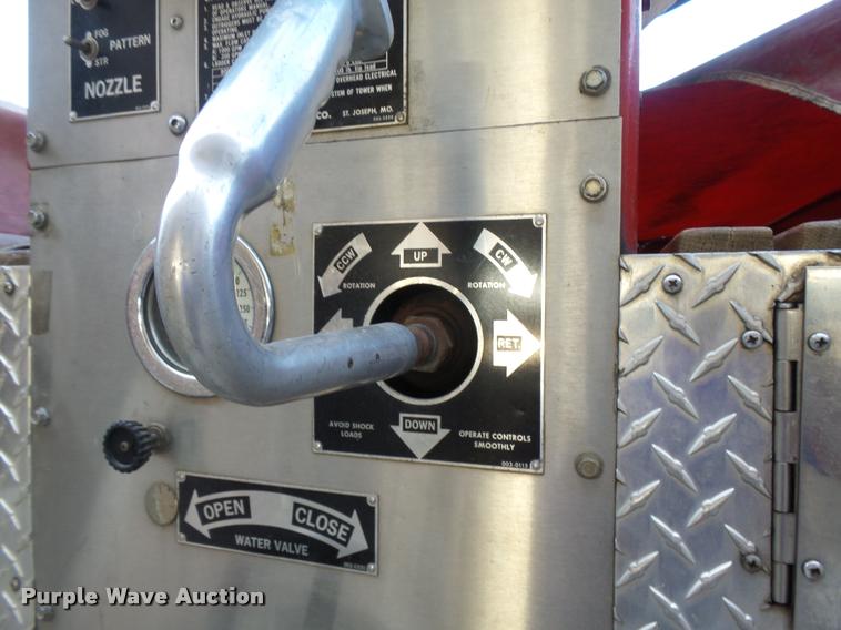 image for item K3078 1973 Ford Quint B5042 Snorkel ladder fire truck