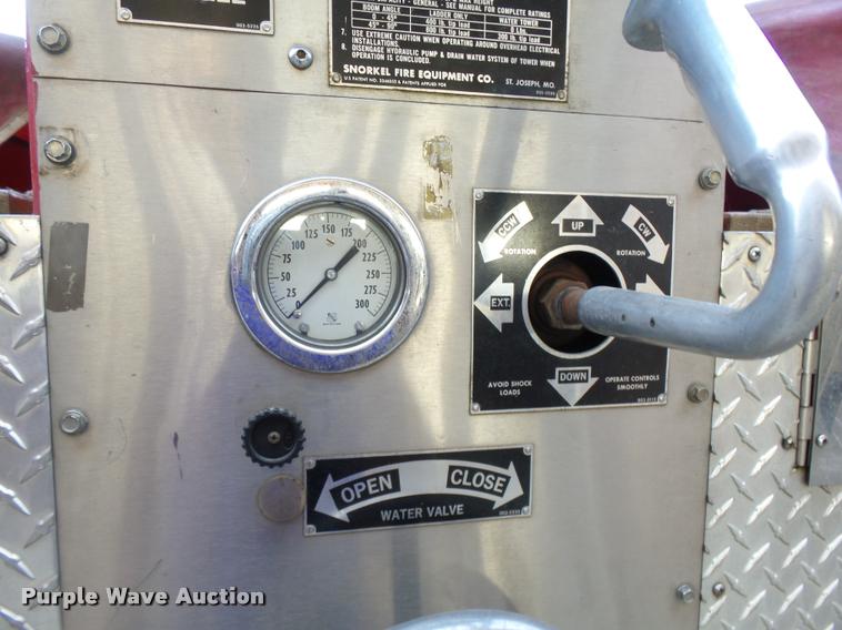 image for item K3078 1973 Ford Quint B5042 Snorkel ladder fire truck