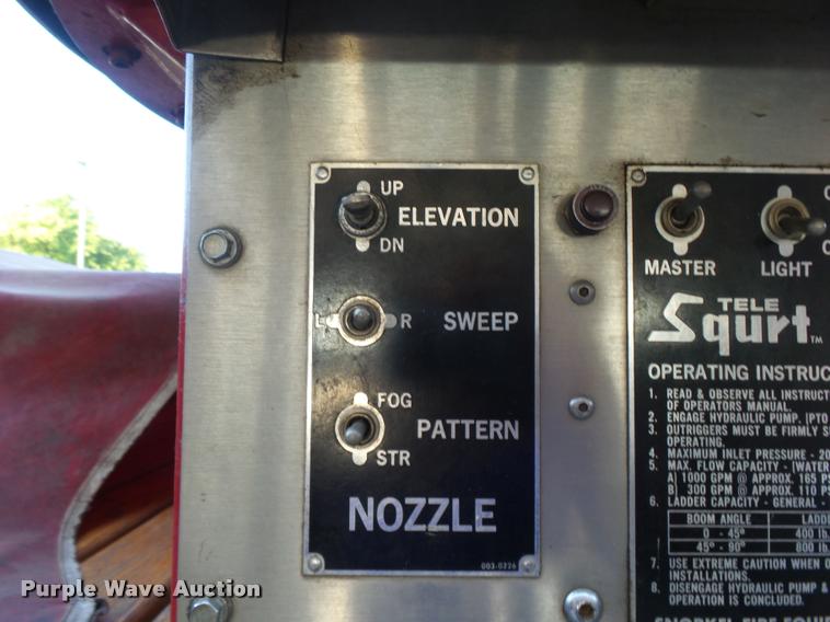 image for item K3078 1973 Ford Quint B5042 Snorkel ladder fire truck