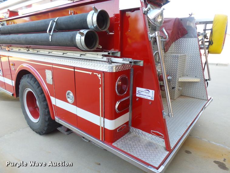 image for item K3078 1973 Ford Quint B5042 Snorkel ladder fire truck