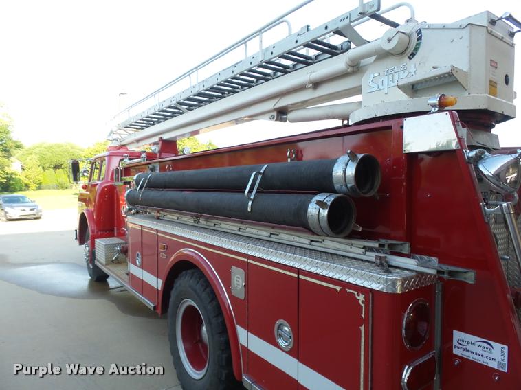 image for item K3078 1973 Ford Quint B5042 Snorkel ladder fire truck