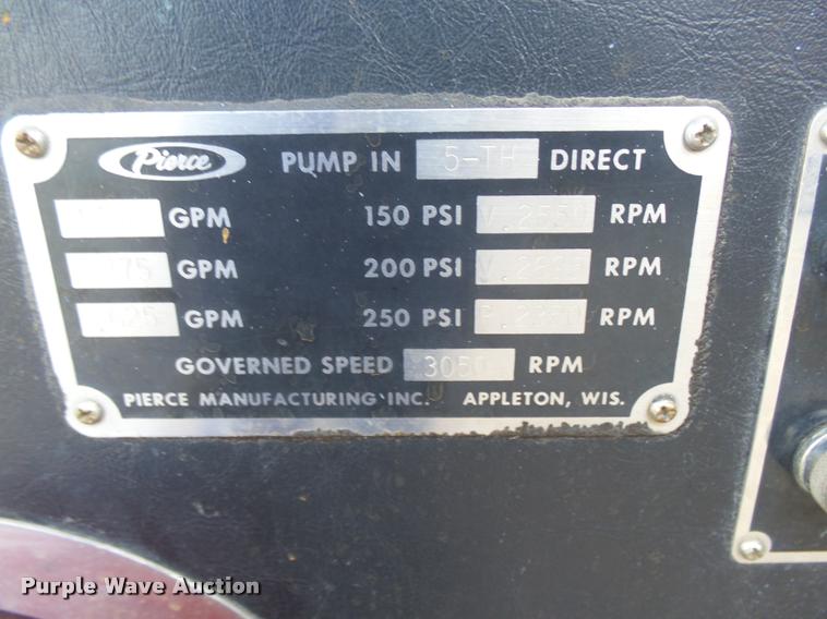 image for item K3078 1973 Ford Quint B5042 Snorkel ladder fire truck