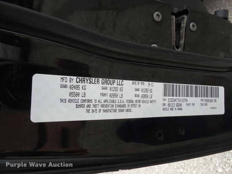 image for item K3523 2012 Dodge Charger Police